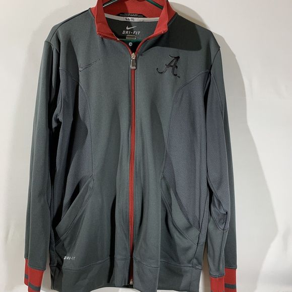Nike Alabama Crimson Tide Jacket Dri-fit Adult Small Grey - Picture 1 of 7